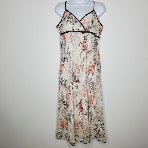 Studio 1940 Dresses & Skirts - Studio 1940 Womens Floral Babydoll Sleevless Dress Size 14 Midi Y2K Whimsy Fairy
